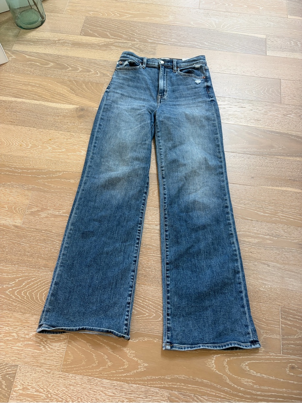 Daze denim jeans High-Rise Wide Leg Women’s Jeans in Medium Blue